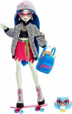     (Ghoulia Yelps Posable Doll with Blue Hair) ()